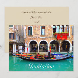 Invitación Góndolas venecianas