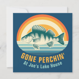 Invitación Gone Perching at the Lake House Birthday Sticker