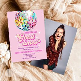 Invitación Good Times Disco Fiesta Groovy Bachelorette Party