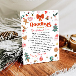 Invitación Goodbye For Now From Your Elf Christmas Letter