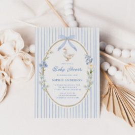 Invitación Goose Cottage Blue Baby Shower