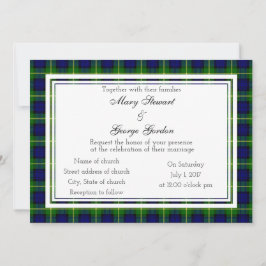 Invitación Gordon Scottish Wedding Invitation