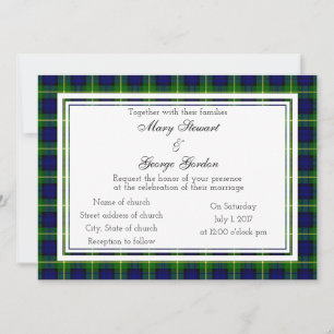 Invitación Gordon Scottish Wedding Invitation