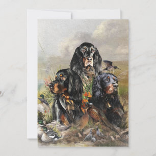 Invitación Gordon Setters , Pasión por las Aves , Arte