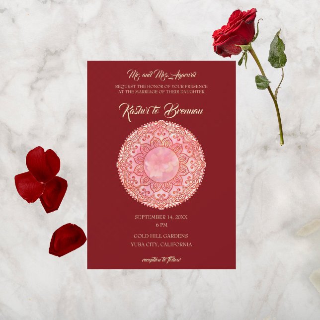 Invitación Gorgeous Mehndi Boda (Subido por el creador)