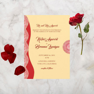 Invitación Gorgeous Mehndi Boda