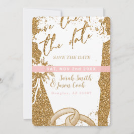 Invitación Gorgoous - Rosa de oro Salve la fecha 2