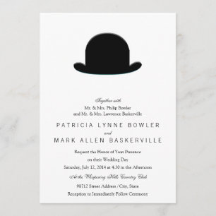 Invitación Gorra Bowler