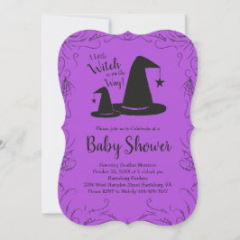 Invitación Gorra de brujas Baby Shower Halloween