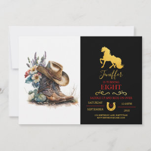 Invitación Gorra de flores Texas