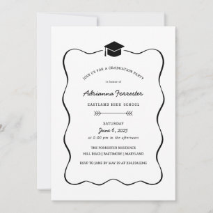 Invitación Gorra de Grado de Marco Cuto   Partido de Graduaci