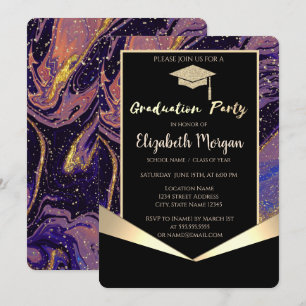Invitación Gorra de graduación,Piedra de mármol de graduación