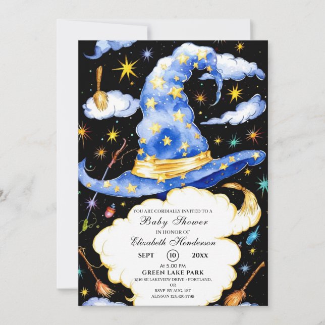 Invitación Gorra del Asistente para Boho Baby Shower (Anverso)