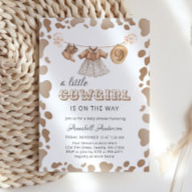 Gorra occidental boots Vestidos Baby Shower