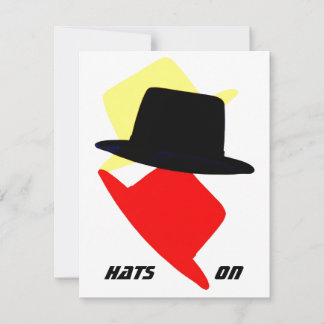 Invitación GORRAS ACTIVADOS FIESTAS Invitan a Personalizar EZ
