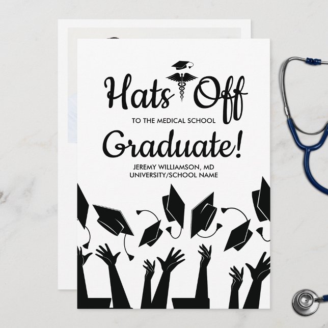 Invitación Gorras al partido de graduación de Médica de Facul (Subido por el creador)