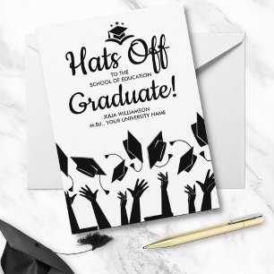 Invitación Gorras de Graduación Docente De Un Fiesta De Foto