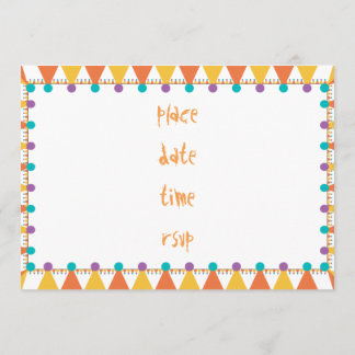 Invitación gorro de fiesta