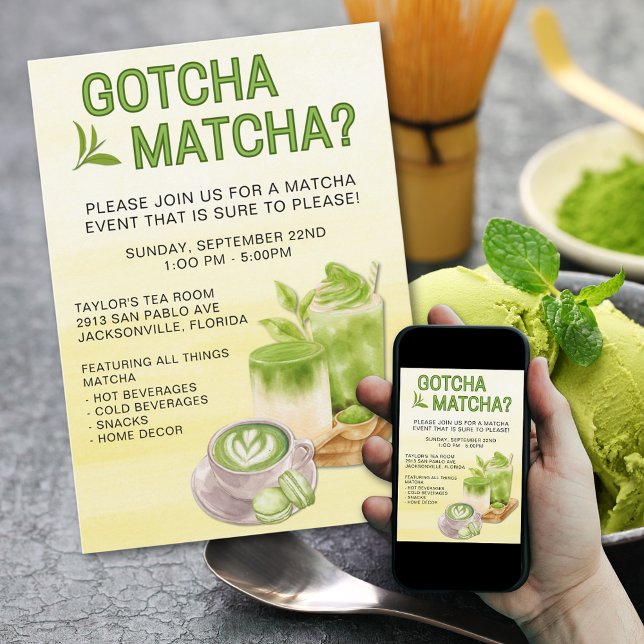 Invitación Gotcha Matcha? Event Invitation (Subido por el creador)