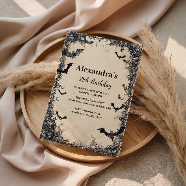 Invitación Gothic Arch Midnight Birthday (Subido por el creador)