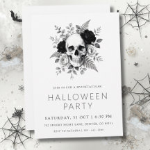 Gothic Calavera & Rosas Halloween