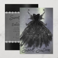 Gothic Fairy Black Gown | Vampy Gótico Glam Sheen