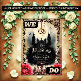 Invitación Gothic Moon –Eternal Love Beneath the Midnight Sky