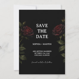 Invitación Gothic Wedding Save The Date