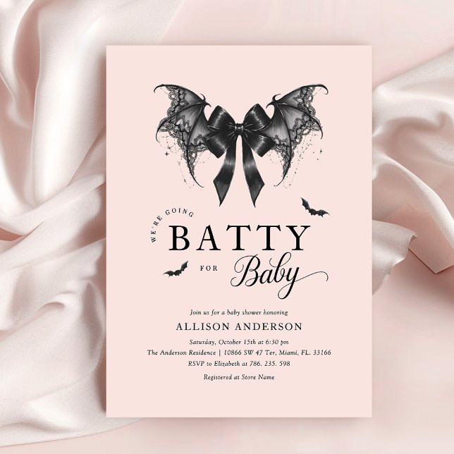 Invitación gótica a Baby Shower Halloween (Subido por el creador)