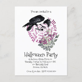 Invitación gótica a la fiesta de Halloween nunca m