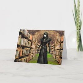 Invitación gótica a la fiesta de Halloween. Tarjet