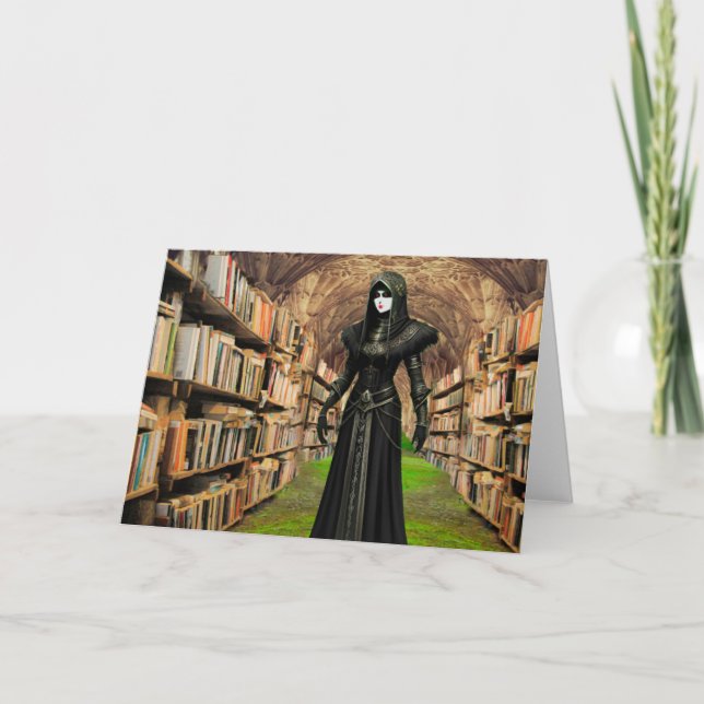 Invitación gótica a la fiesta de Halloween. Tarjet (Anverso)