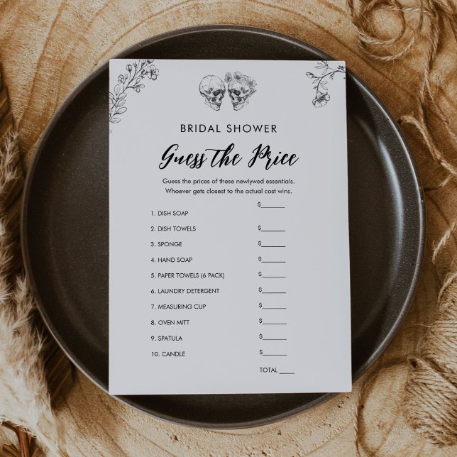 Invitación Gótica adivina el juego de la ducha de novias de p (Subido por el creador)