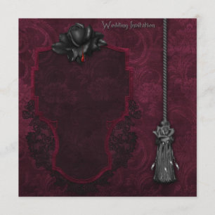 Invitación gótica de la boda