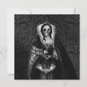 Invitación Gótica Skull Lady