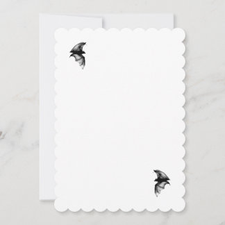 Invitación Gótica Vampire Bats