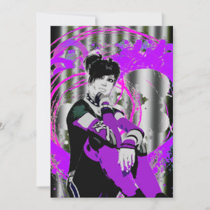 Invitación Gótico Anime Sweet 16