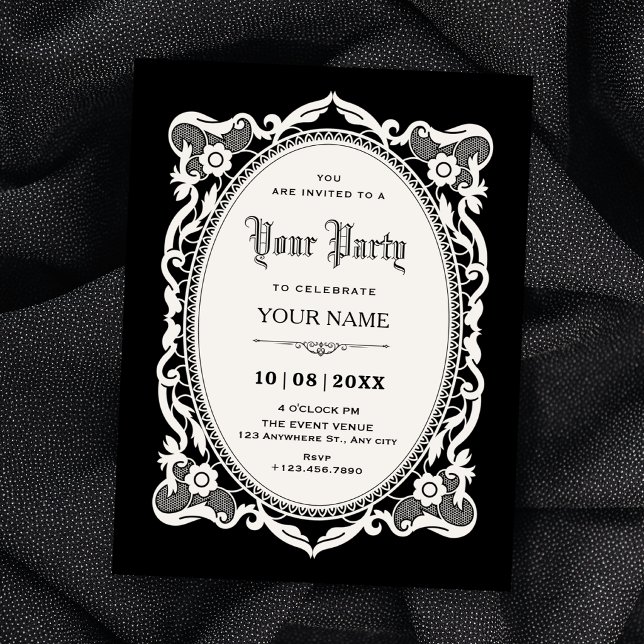 Invitación Gótico elegante  (Subido por el creador)