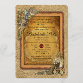 Invitación Gótico - Fiesta de la bachillerato de Steampunk