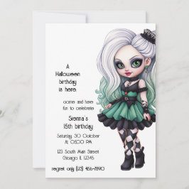 Invitación Gótico japonés