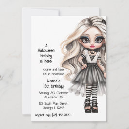 Invitación Gótico japonés