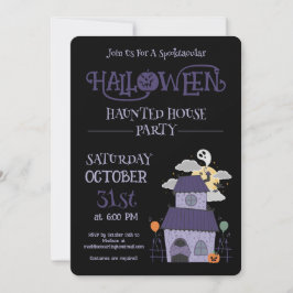Invitación Gótico Pastel de Halloween obsesionado con Fiesta 