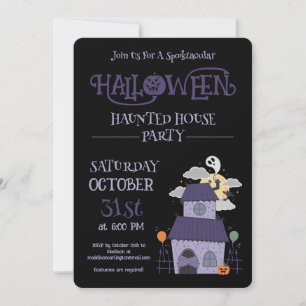 Invitación Gótico Pastel de Halloween obsesionado con Fiesta 
