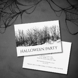 Invitación Gótico y embrujado Woods Festín de Halloween