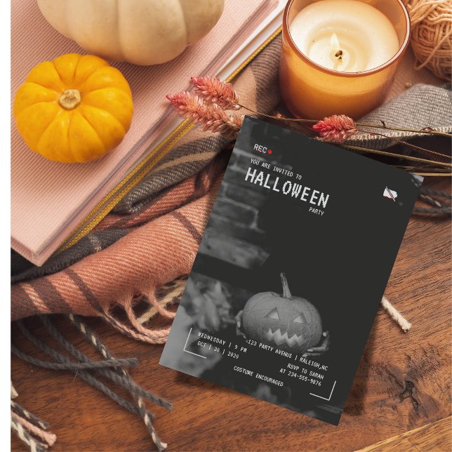 Invitación Grabación de cámara para adultos en Halloween fant (Subido por el creador)