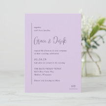 Grace Lilac Modern Boda