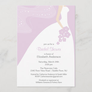 Invitación Graceful Bride Ducha de novia Lechadora de invitac