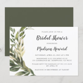 Invitación Graceful Greenery Bridal Shower
