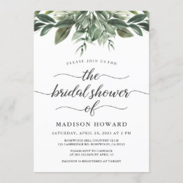 Invitación Graceful Greenery Bridal Shower