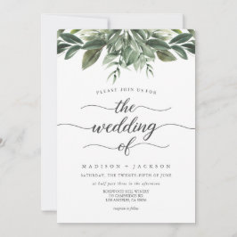 Invitación Graceful Greenery Wedding